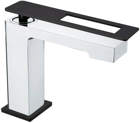 Смеситель для раковины Boheme Q 141-CRB Хром Черный 