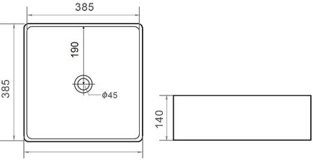Раковина-чаша Orange 38 B02-385W Белая 