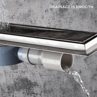 Душевой лоток Gappo G88007-4 нержавеющая сталь 800x70 мм 