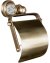 Держатель туалетной бумаги Boheme Murano Cristal 10901-CRST-BR с крышкой Бронза 