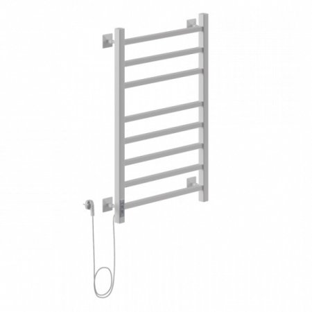 Полотенцесушитель Ника STEP-2 80/50 RAL9016 электрич.кабельны, белый матовый левый тэн 