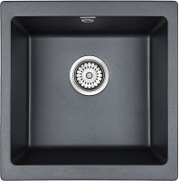 Мойка кухонная Paulmark Brilon PM104546-BLM черный металлик