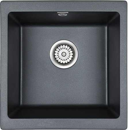 Мойка кухонная Paulmark Brilon PM104546-BLM черный металлик 
