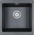 Мойка кухонная Paulmark Brilon PM104546-BLM черный металлик 