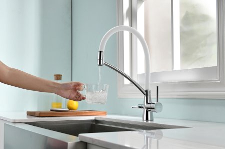 Смеситель Paulmark Siegen Si213111-CRw для кухонной мойки, хром 