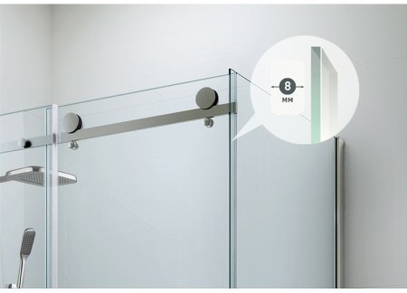 Душевой уголок Berges Gelios 120х90 061019 профиль Хром стекло прозрачное 