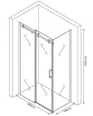 Душевой уголок Berges Gelios 120х90 061019 профиль Хром стекло прозрачное 