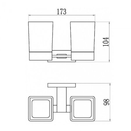 Стакан GANZER GZ88080-C Черный 