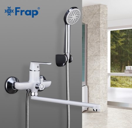 Смеситель для ванны Frap H31 F2231 универсальный Белый Хром 