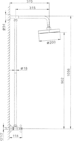 Душевая система Frap H08 F2308 Хром 