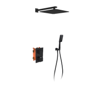 Душевая система (встраиваемая) AltroBagno Aperto 040104 NeOp чёрная