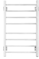 Полотенцесушитель электрический Energy Grand P 800x500, форма лесенка прямая, квадратный профиль, цвет хром, скрытое/наружное подключение, 800мм x 531мм