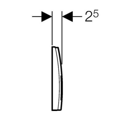 Кнопка смыва Geberit Delta 50 115.135.46.1 хром матовый 