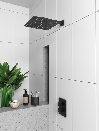 Смеситель для душа Paini Dax-R 84PZ690TH Черный матовый 