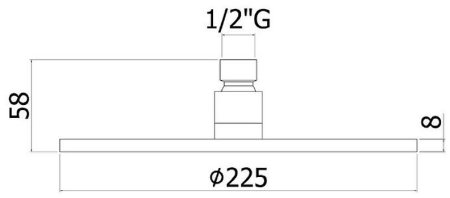 Верхний душ Paffoni Master ZSOF074HG Золото медовое 