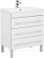 Тумба с раковиной Aquanet Верона 75 белый (напольная 3 ящика) 