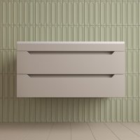 Тумба подвесная Style Line "Остин" под раковину Фортуна 100 2 ящ крем эмаль PLUS