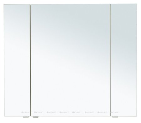 Зеркальный шкаф Aquanet Алвита New 100 дуб веллингтон белый 