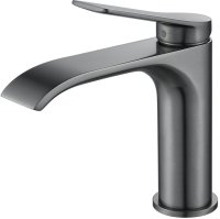 Смеситель для раковины Shevanik S4101T, оружейная сталь