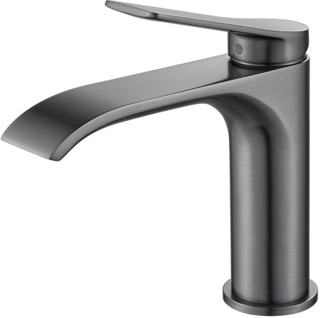 Смеситель для раковины Shevanik S4101T, оружейная сталь 
