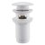 Донный клапан ABBER AF0010W с переливом, белый 