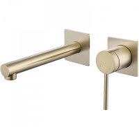 Смеситель для раковины Abber Emotion AF8812G Золото матовое