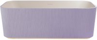 Ванна из искусственного камня Abber Stein 170x75 AS9663Violett Фиолетовая без гидромассажа