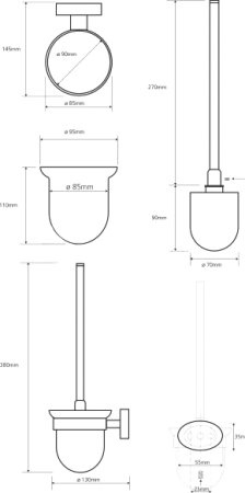 Ершик Bemeta Oval 118413011 