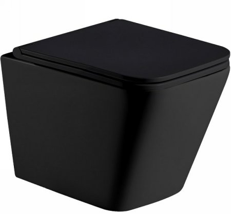 Унитаз WeltWasser Gelbach 041 MT-BL 10000008262 подвесной Черный матовый с сиденьем Микролифт 