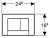 Кнопка смыва Geberit Bolero 115.777.DW.1 черная 