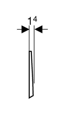 Кнопка смыва Geberit Bolero 115.777.DW.1 черная 