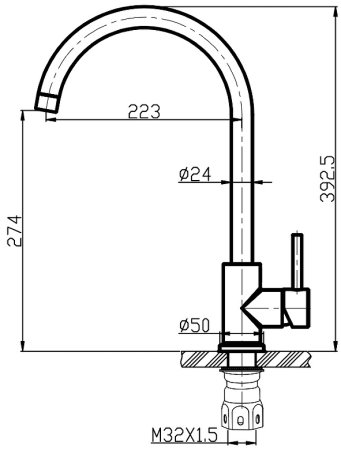 Смеситель для кухни BelBagno Armonica ARM-LAM-IN Сатин 