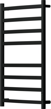 Полотенцесушитель электрический Point Антея PN17858B П8 500x800, диммер справа, черный 