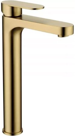 Смеситель для раковины высокий Grocenberg GB3011MG, матовое золото 