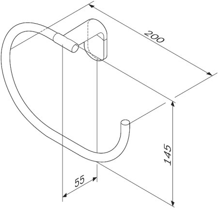 Кольцо для полотенец AM.PM Joy A8434400 Хром 