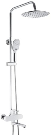 Душевая система Rose R2136F, белый/хром 