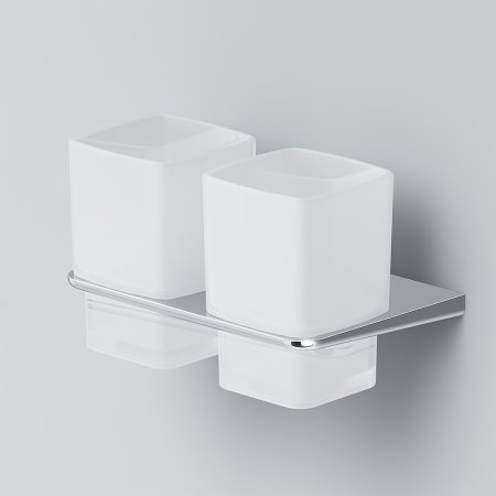 Стакан для зубных щеток AM.PM Inspire 2.0 A50A343400 двойной Хром Белый 