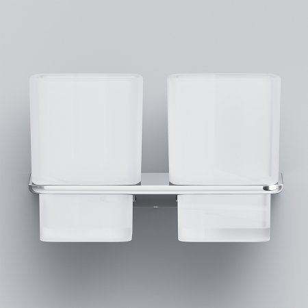 Стакан для зубных щеток AM.PM Inspire 2.0 A50A343400 двойной Хром Белый 