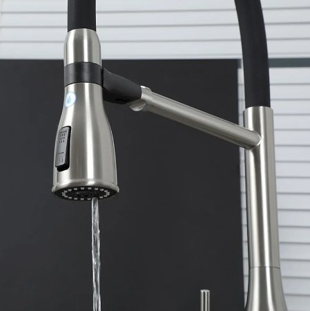 Смеситель для кухни Gappo G4399-75 Сатин Черный 