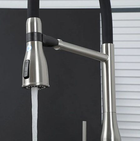 Смеситель для кухни Gappo G4399-75 Сатин Черный 