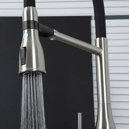 Смеситель для кухни Gappo G4399-75 Сатин Черный 