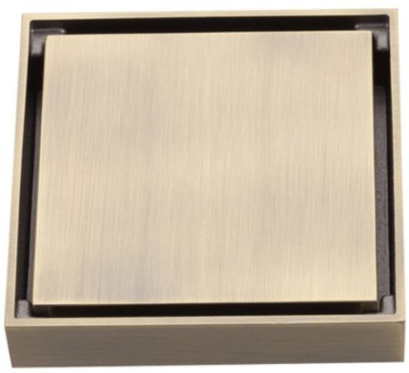 Душевой трап Gappo G81005-4 с решеткой Бронза 