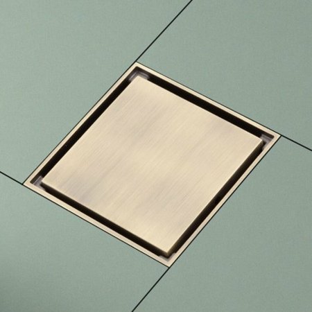 Душевой трап Gappo G81005-4 с решеткой Бронза 