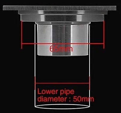 Душевой трап Gappo G81005-4 с решеткой Бронза 