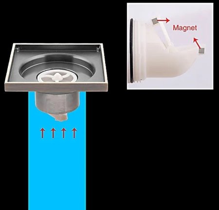 Душевой трап Gappo G81005-4 с решеткой Бронза 