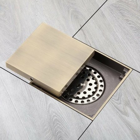 Душевой трап Gappo G81005-4 с решеткой Бронза 