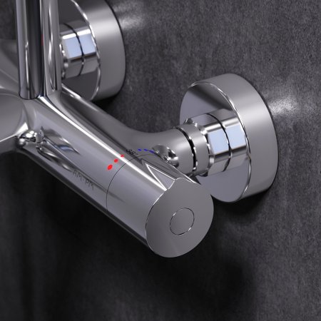 Душевая система AM.PM Spirit V2.0 F0770A510 с термостатом Хром 