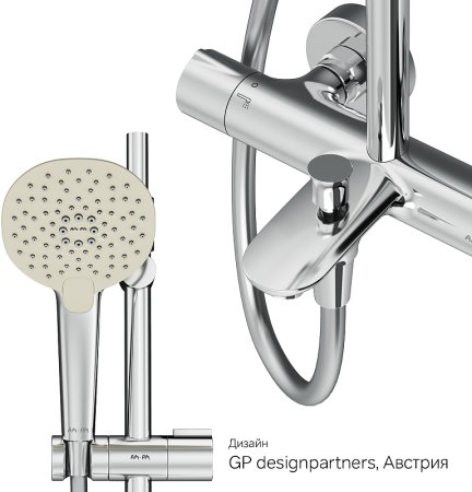 Душевая система AM.PM Spirit V2.0 F0770A510 с термостатом Хром 