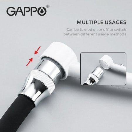 Смеситель для кухни Gappo G48 G4348 Белый Черный 