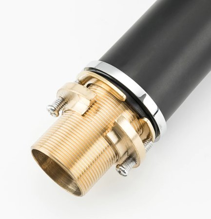 Смеситель на борт ванны Gappo G03-6 G1103-6 Черный матовый Хром 